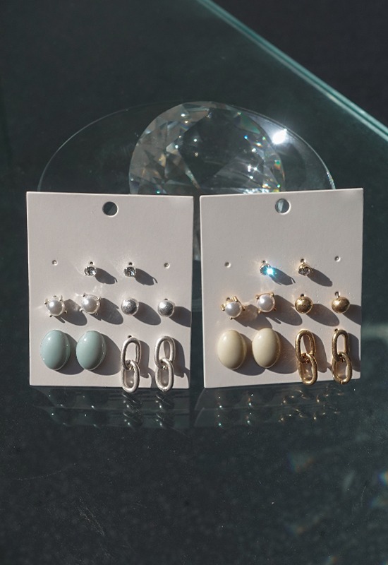 크레이 earring set (2color)