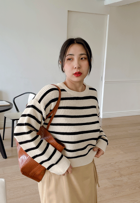 제이 stripe knit (3color)