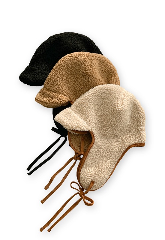 떼굴 덤블 귀도리 모자 (3color)