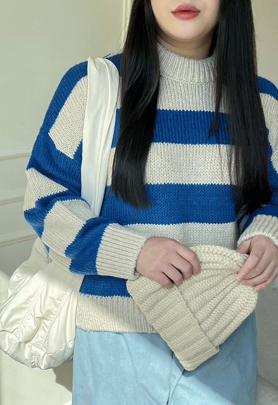 티움 stripe knit