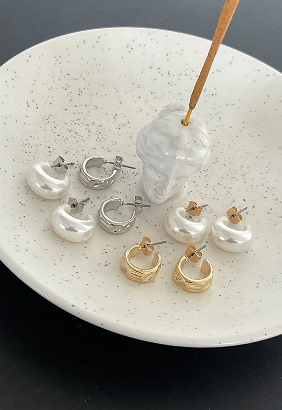 린즈 earring set (2color)