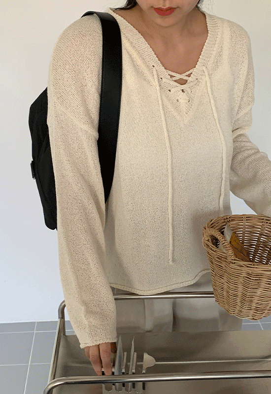리주 아일렛 knit (5color)