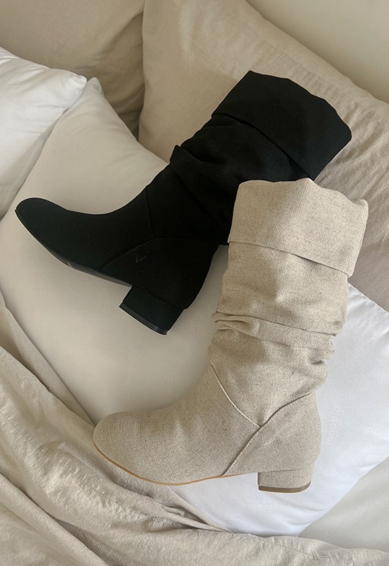 리밋 linen boots (2color)